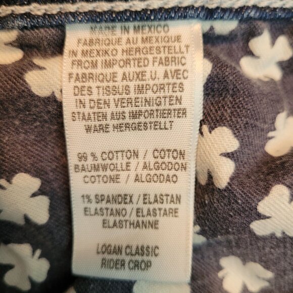 Lucky Brand Jeans Size 8 Logan Classic Rider Crop Pandada Wash Medium Light - Picture 5 of 12